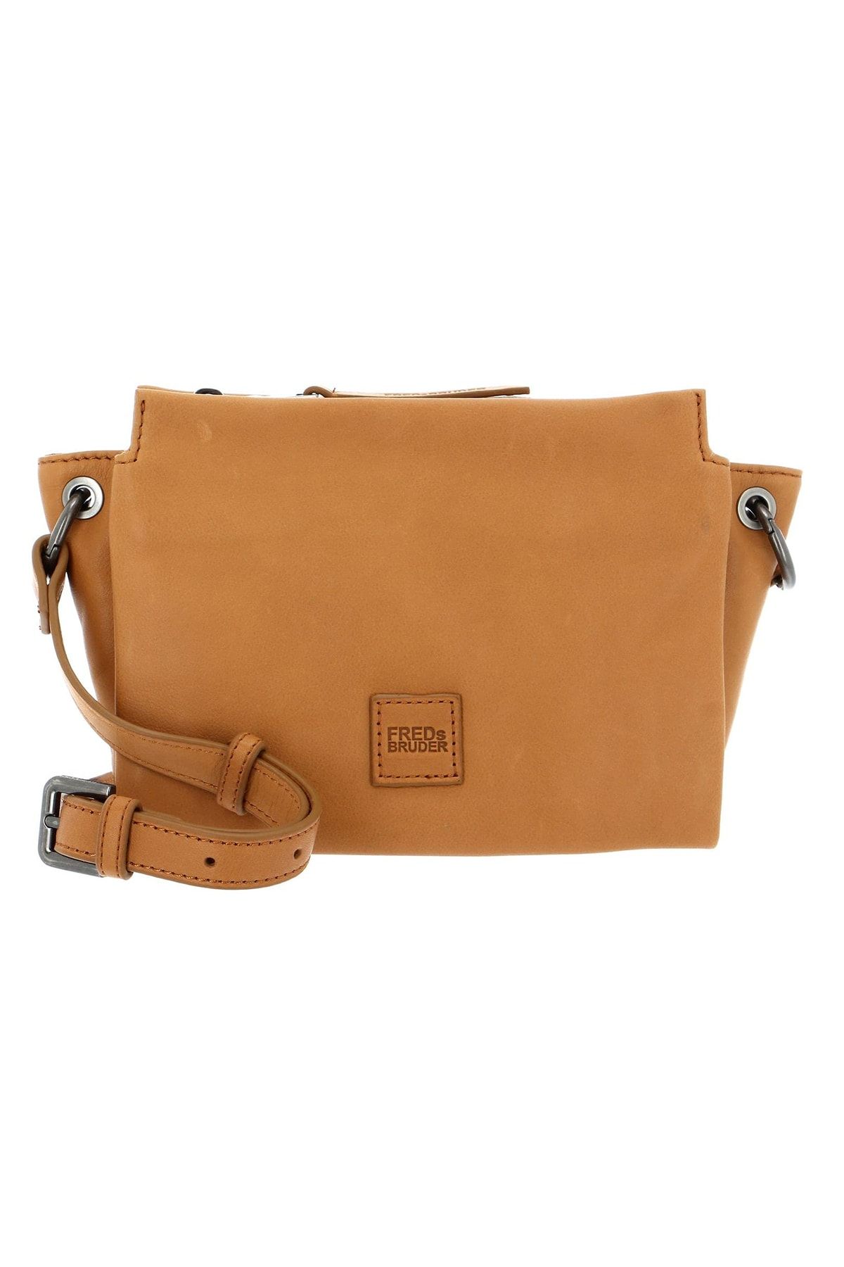 Seidenfelt Handtasche Braun Strukturiert