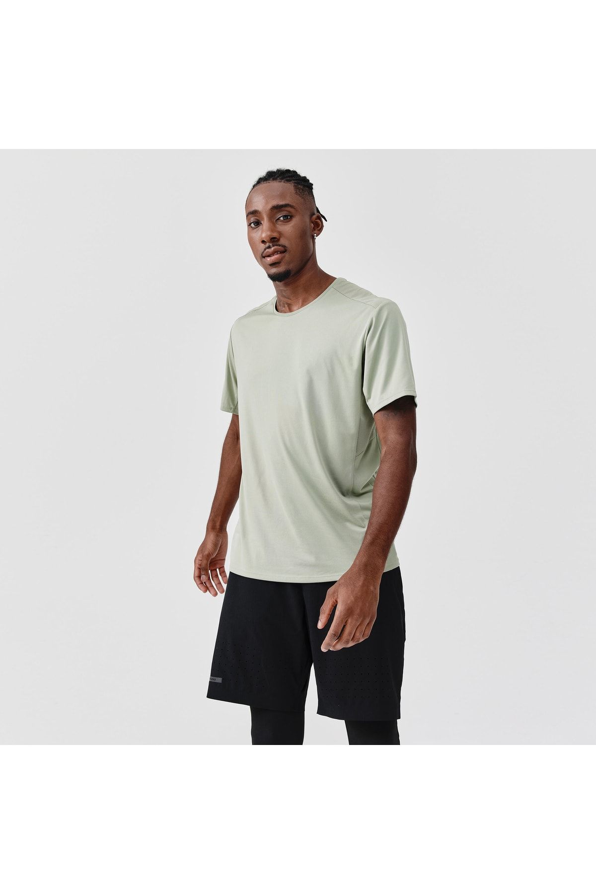 Decathlon تی شرت رانینگ مردانه Kalenji بژ Dry+ اورجینال