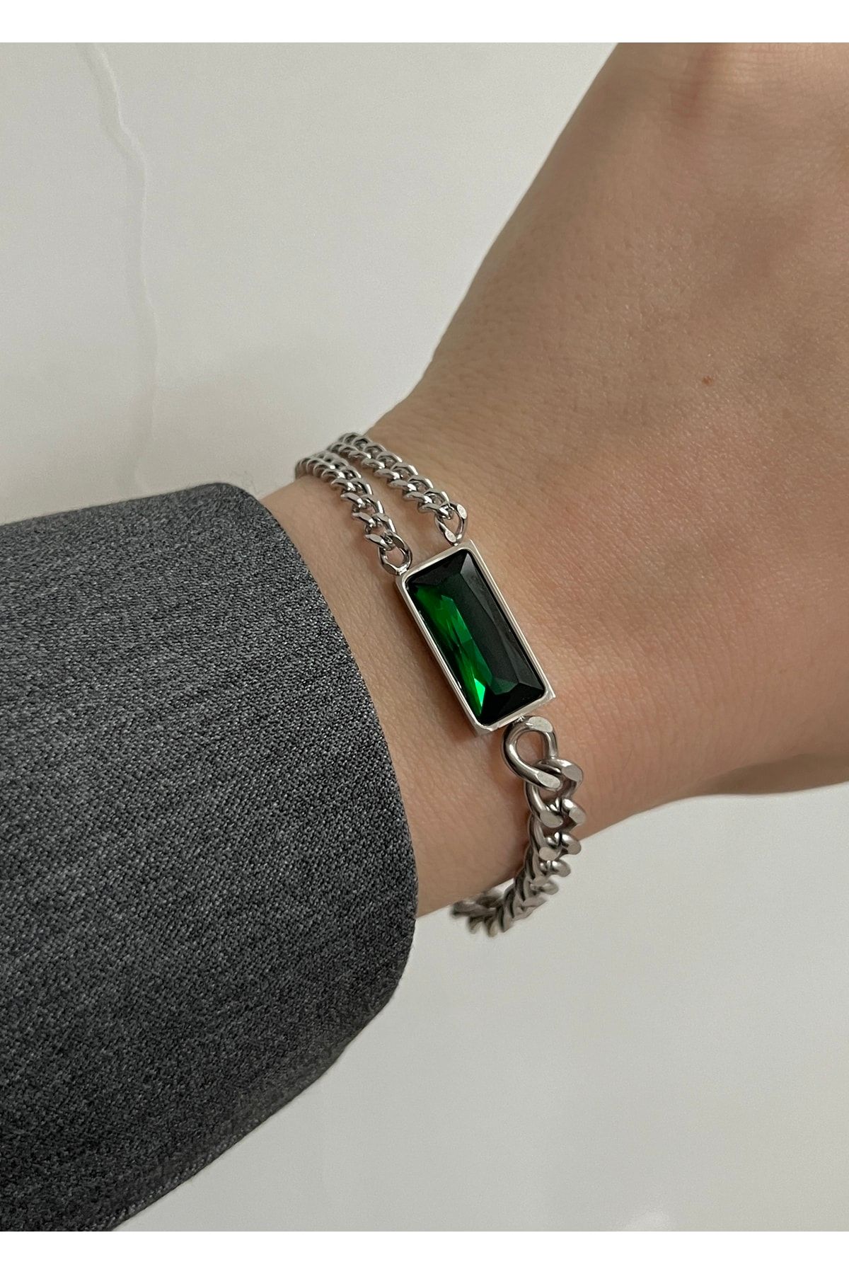 Greenstone bracelet top