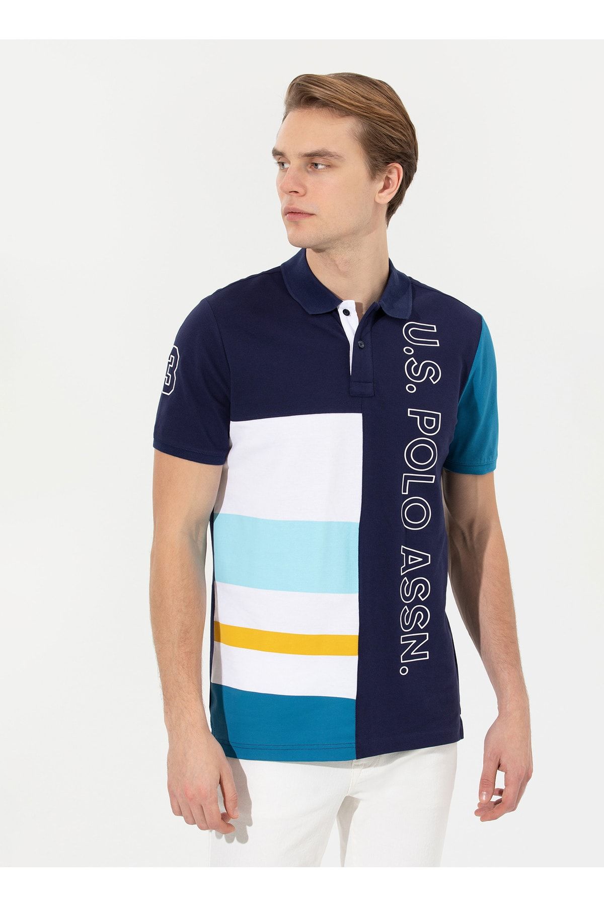 تی شرت آبی مردانه پولو ناوی U.S. Polo Assn.