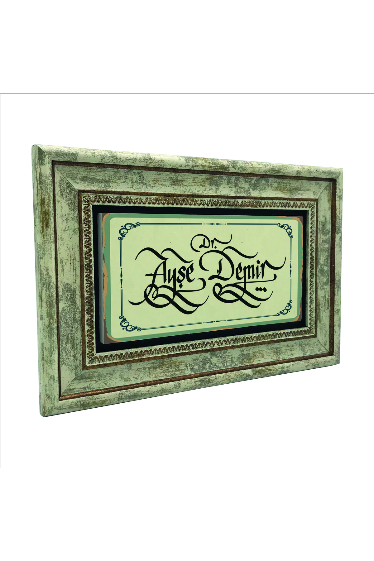 Personalized Painting with Name on Natural Stone with Traditional Calligraphy