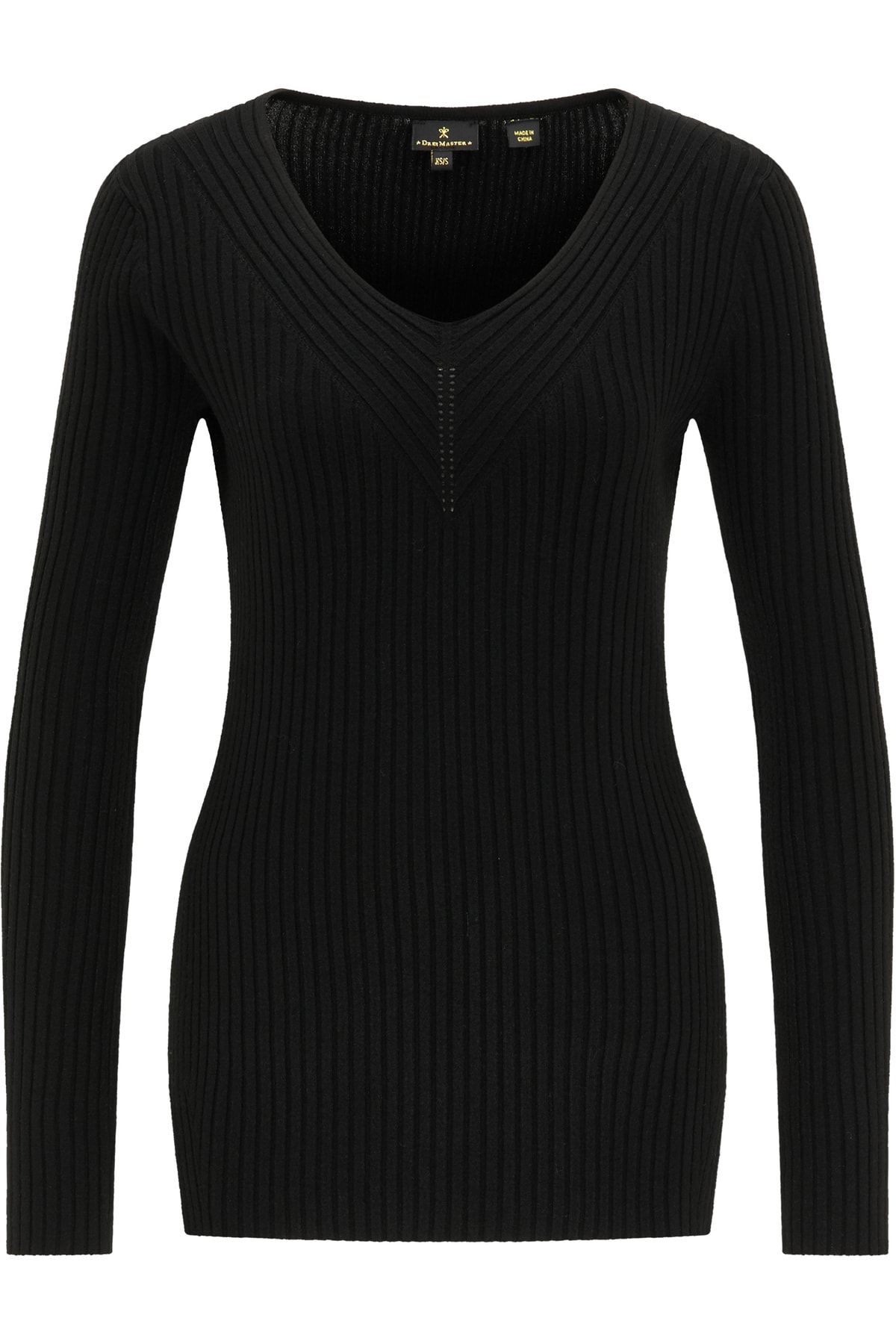 Dreimaster Pullover Schwarz Regular Fit Fast ausverkauft