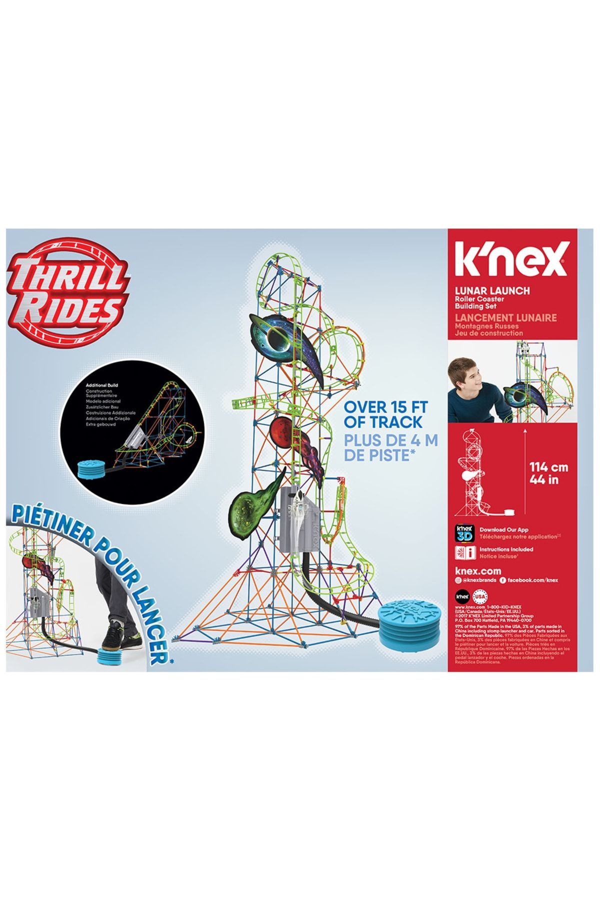 Knex Lunar Launch Roller Coaster Set 51425 Motorlu Fiyat