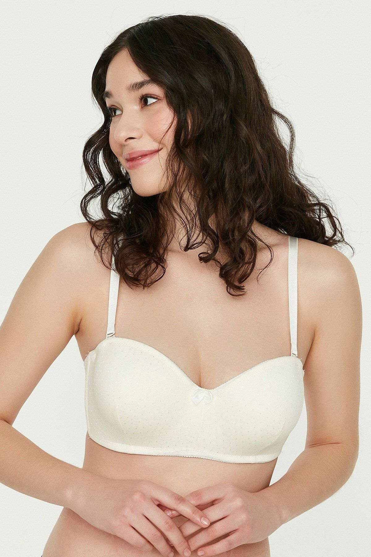 NEWBRA LINGERIE Bra - Ecru - Plain - Trendyol