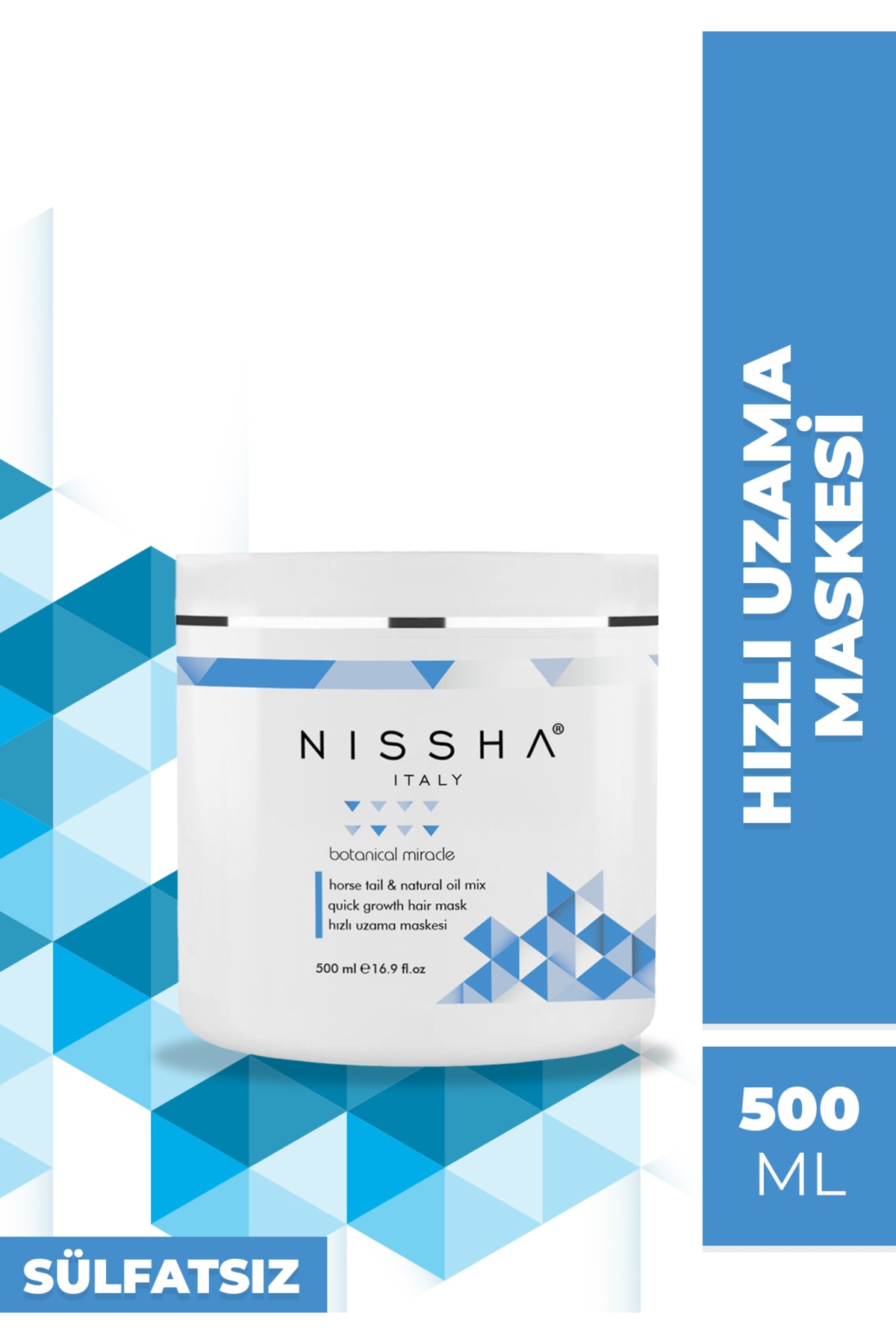 Süper Hızlı Uzama Etkil&onarıcı Saç Maskesi 500ml — 869211809407 — تصویر 1 از 1