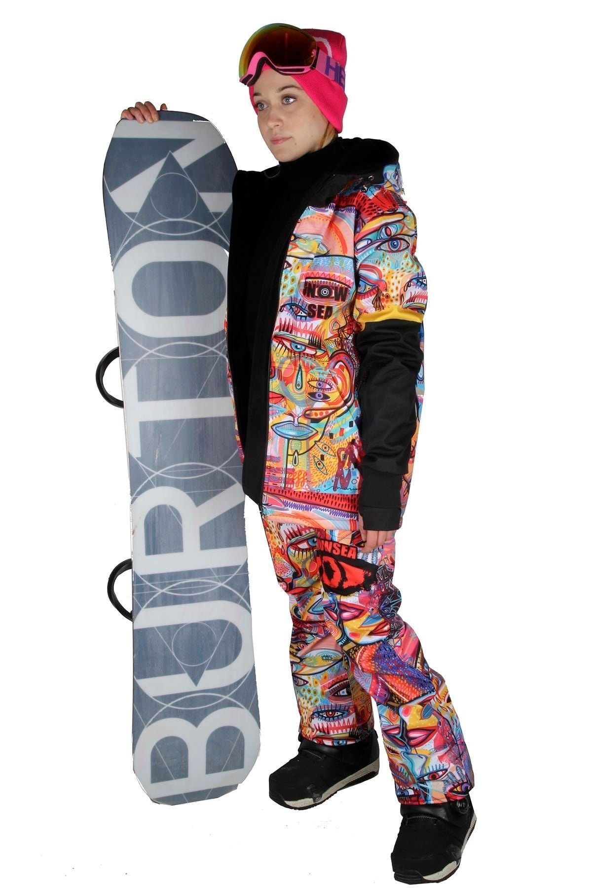 SNOWSEA Ss7978 Artistic Touch Kadın Snowboard Mont & Pantolon Takımı