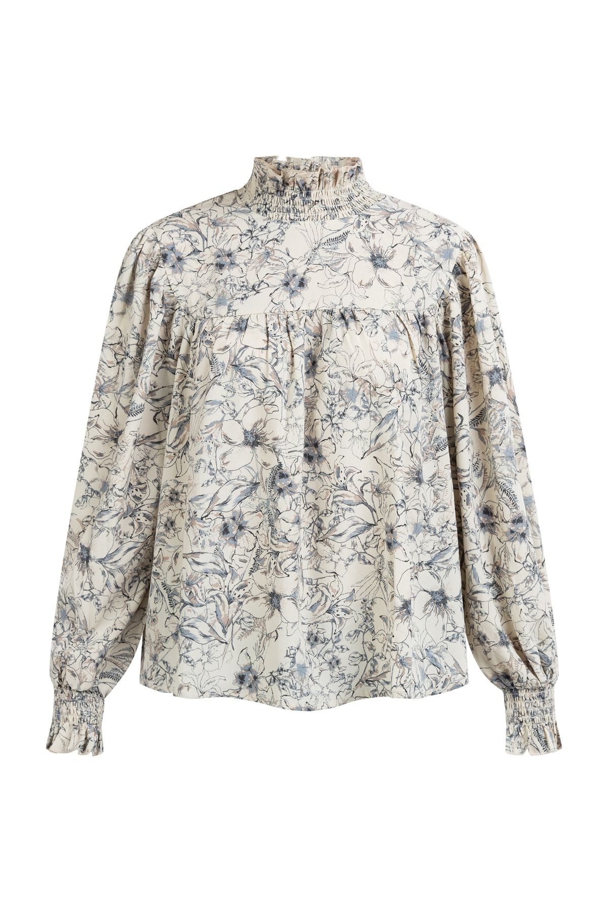 Dreimaster Bluse Ecru Regular Fit