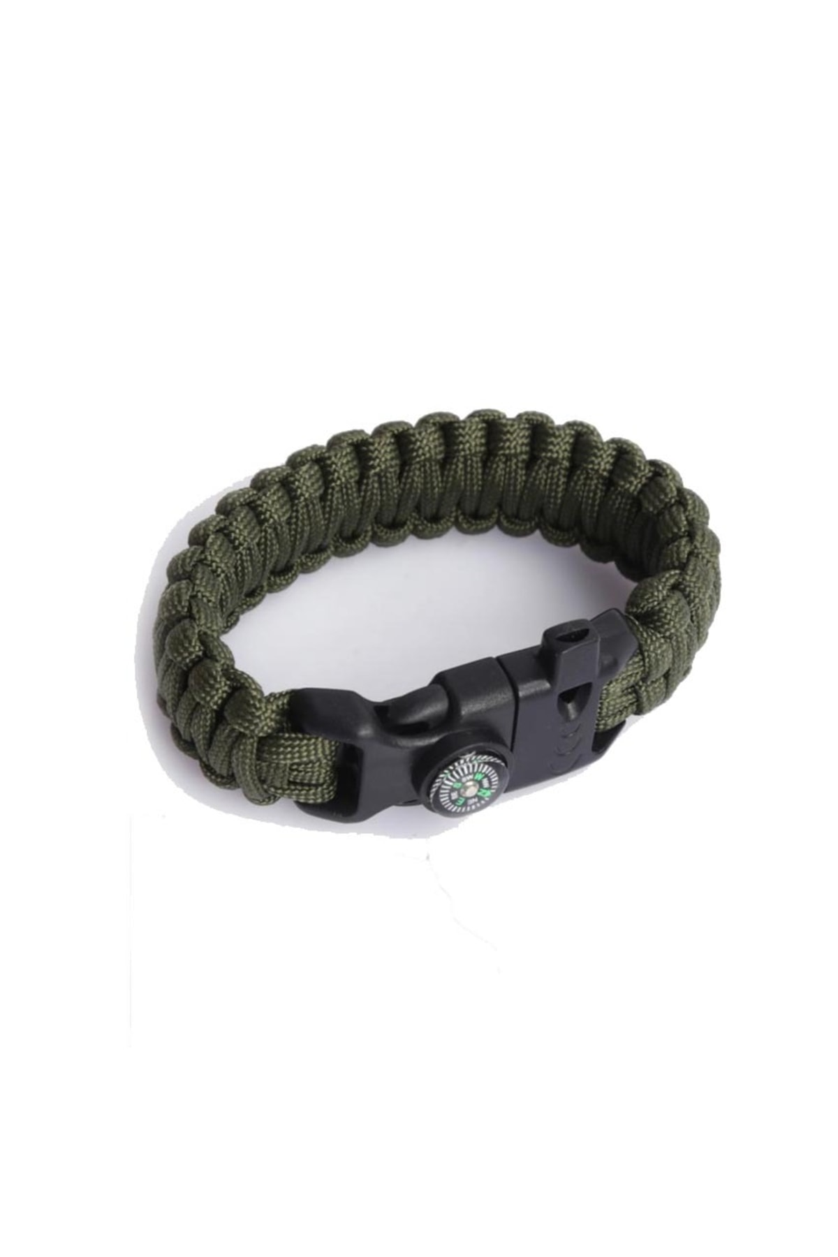 Haki Renk Tactikal Paracord Pusulalı Bileklik 2