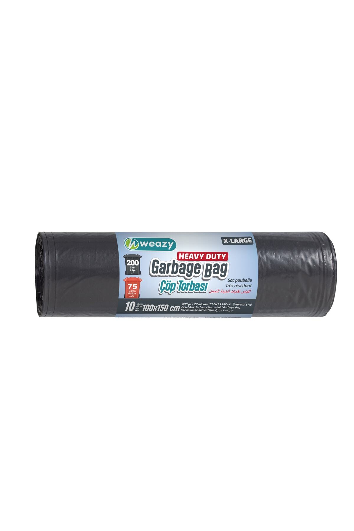 Weazy X-large Heavy Duty 100x150 Cm Çöp Torbası 10 Adet