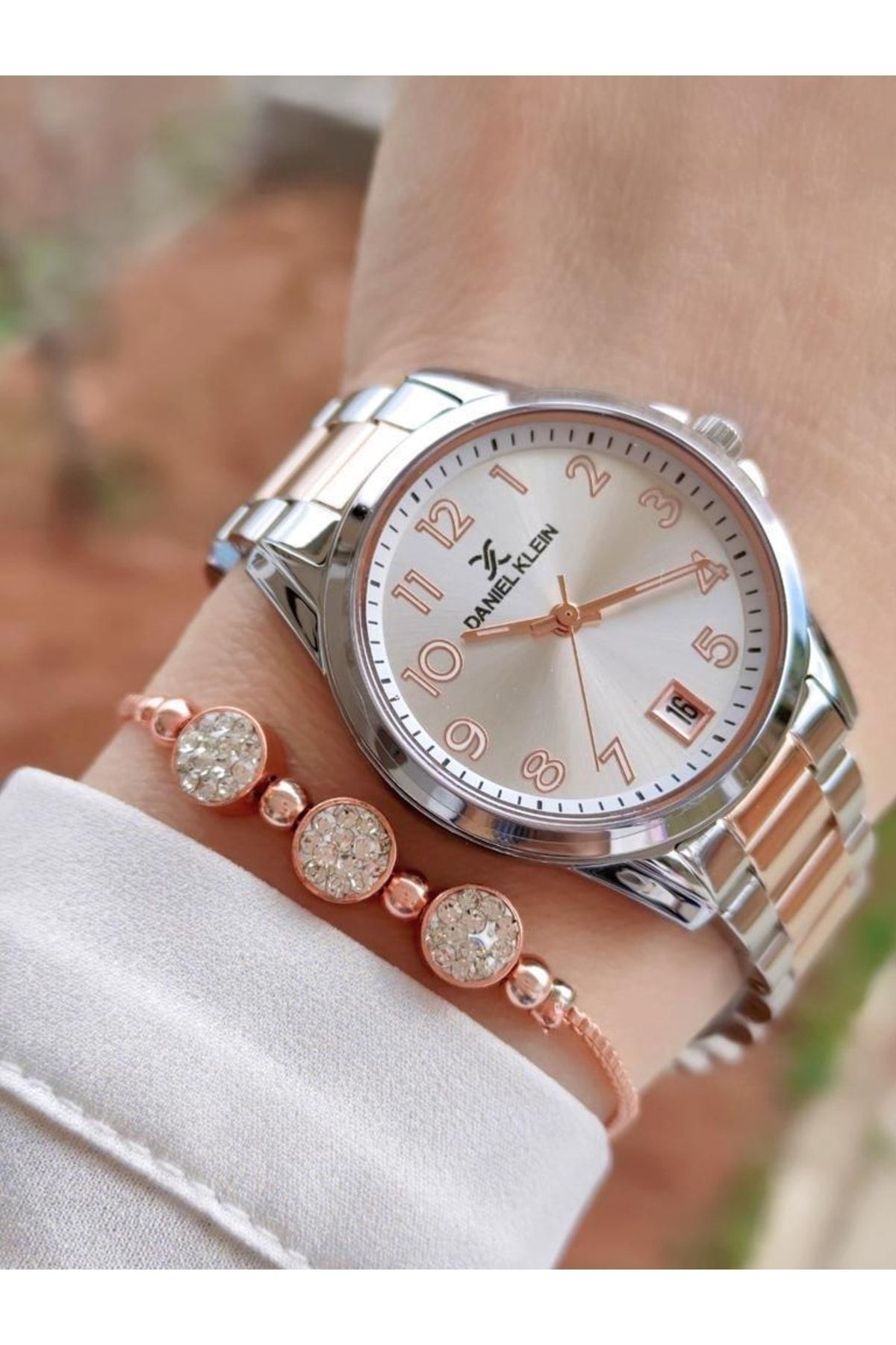 Daniel Klein Watch Silver colored Duo color Trendyol