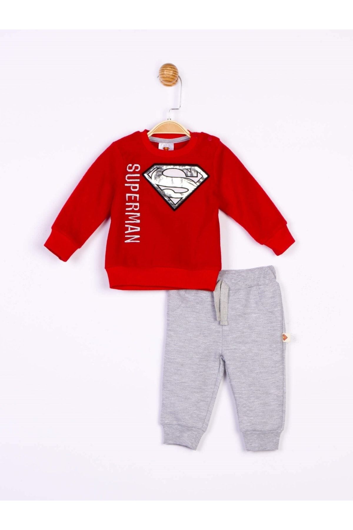 Superman Baby Set Red Trendyol