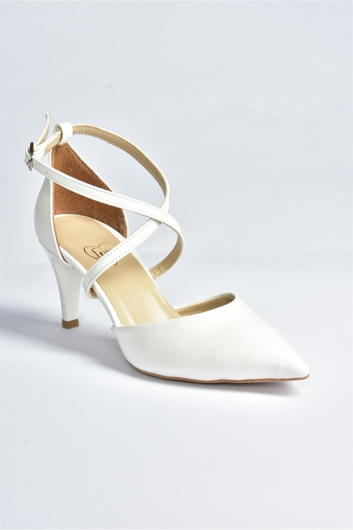 Fox Shoes-Білі жіночі туфлі на підборах D654054809 6