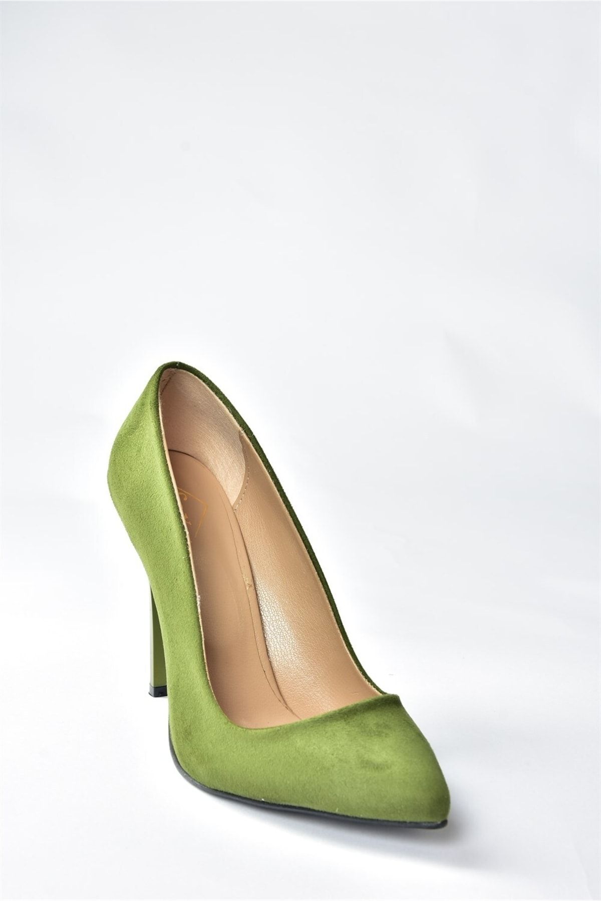 Fox Shoes-Zelené dámské boty na podpatku 8922151902 5