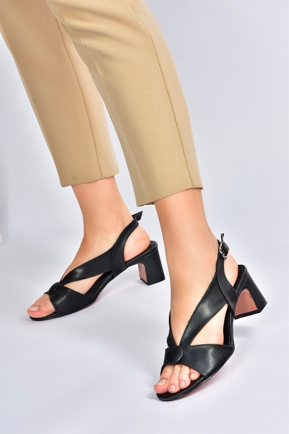 Fox Shoes Black Low Heeled Women s Shoes M252575209 Trendyol