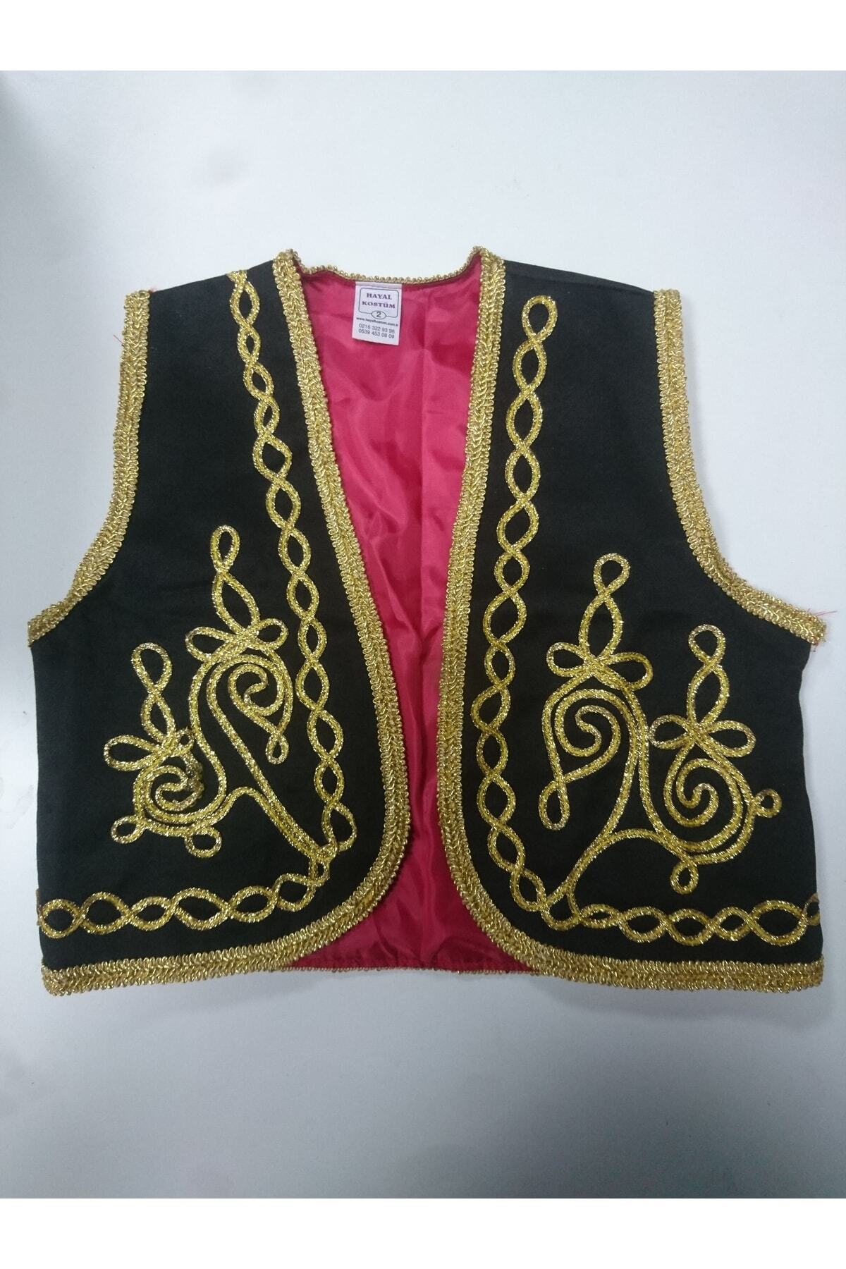 Hayal Kostüm Çocuk Osmanlı Işlemeli Yelek