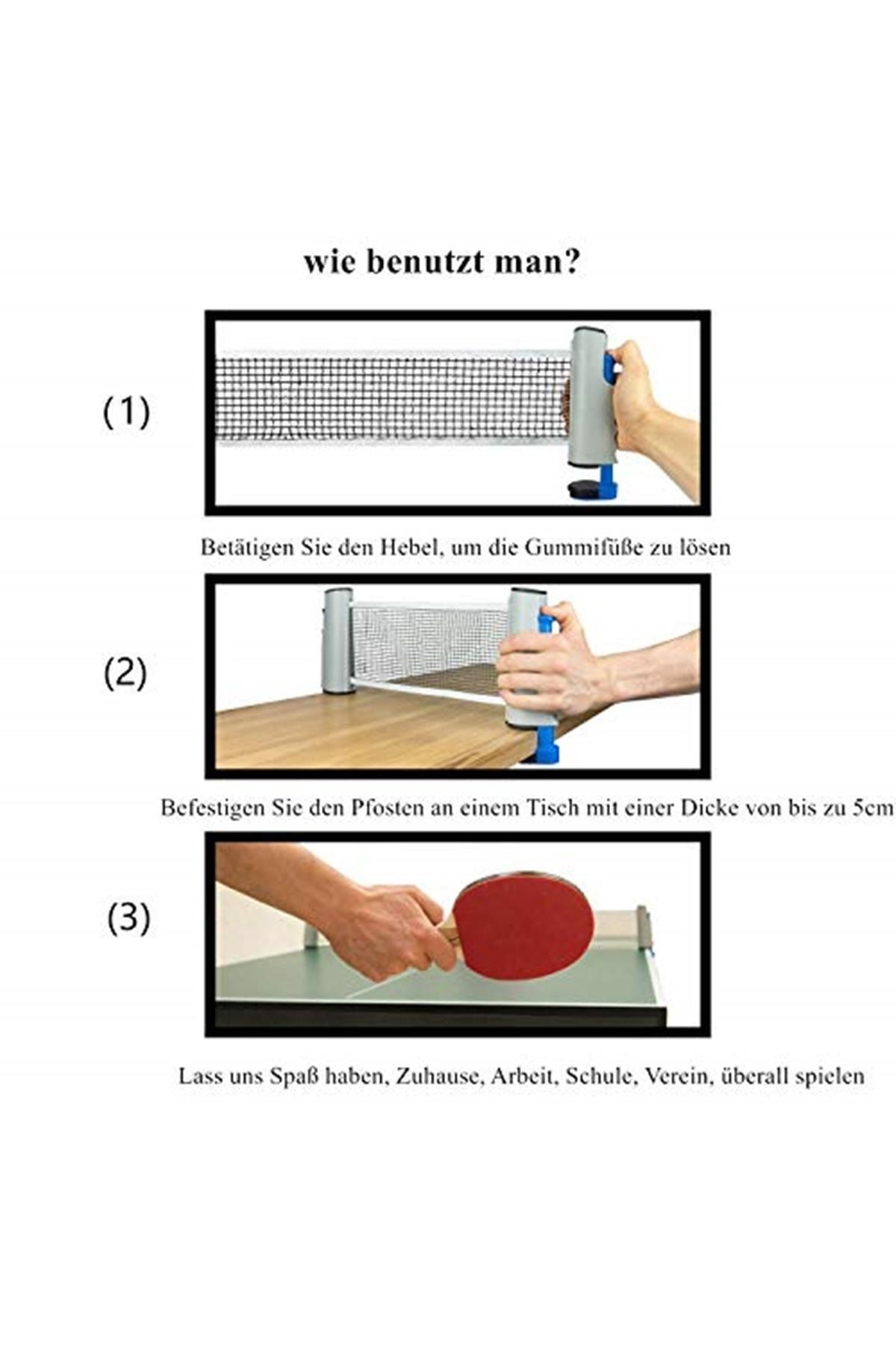 iheyfill-Table Tennis Net, Pull-Out Table Tennis Net, Table Tennis Net, Adjustable Length 17 3