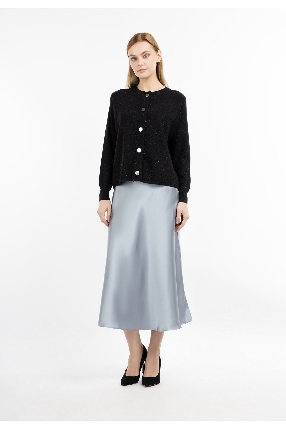 Dreimaster Rock Grau Midi