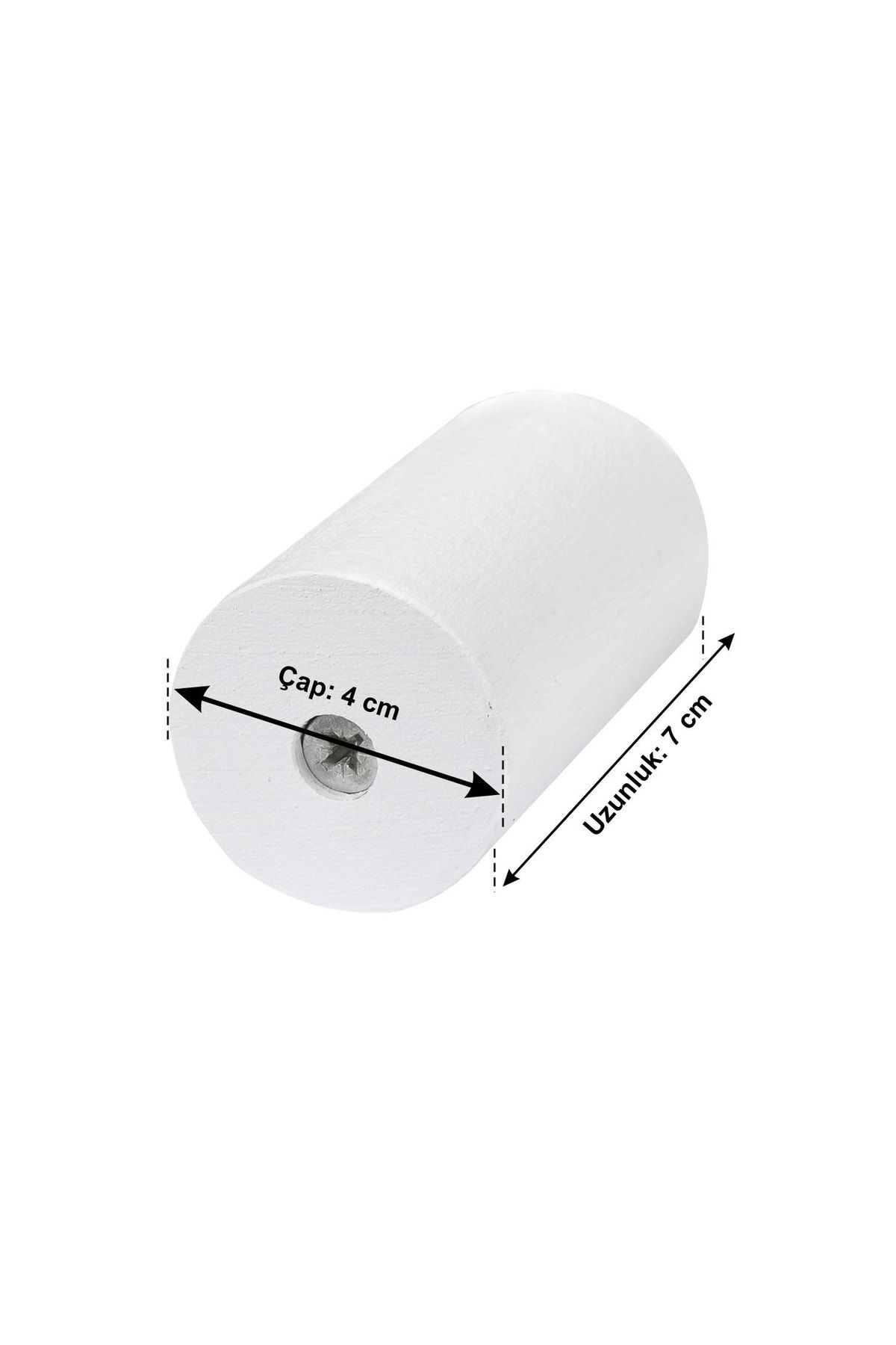 Masa Sandalye Mobilya Ünite Kanepe Koltuk Ahşap Ayak Yükseltici Boy 7 Cm Çap 4 Cm