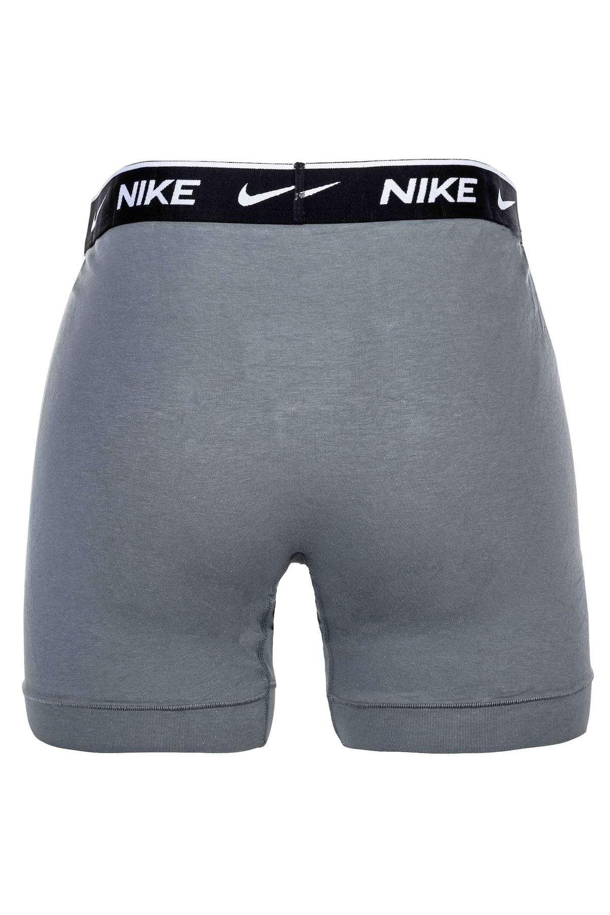 Nike-Herren Boxer Şort, 3'lü Paket - Boxer Şort, Pamuklu Streç, einfarbig 3