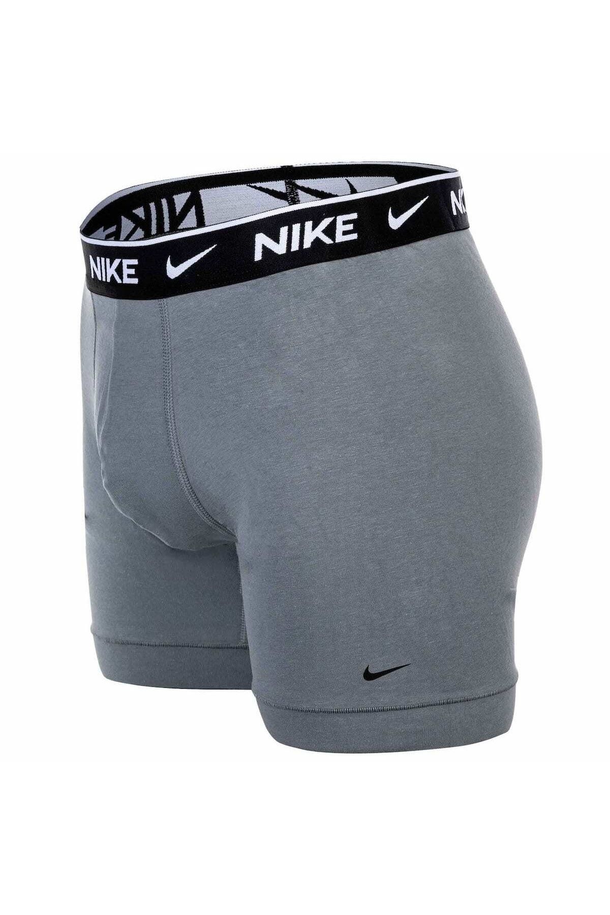 Nike-Herren Boxer Şort, 3'lü Paket - Boxer Şort, Pamuklu Streç, einfarbig 4