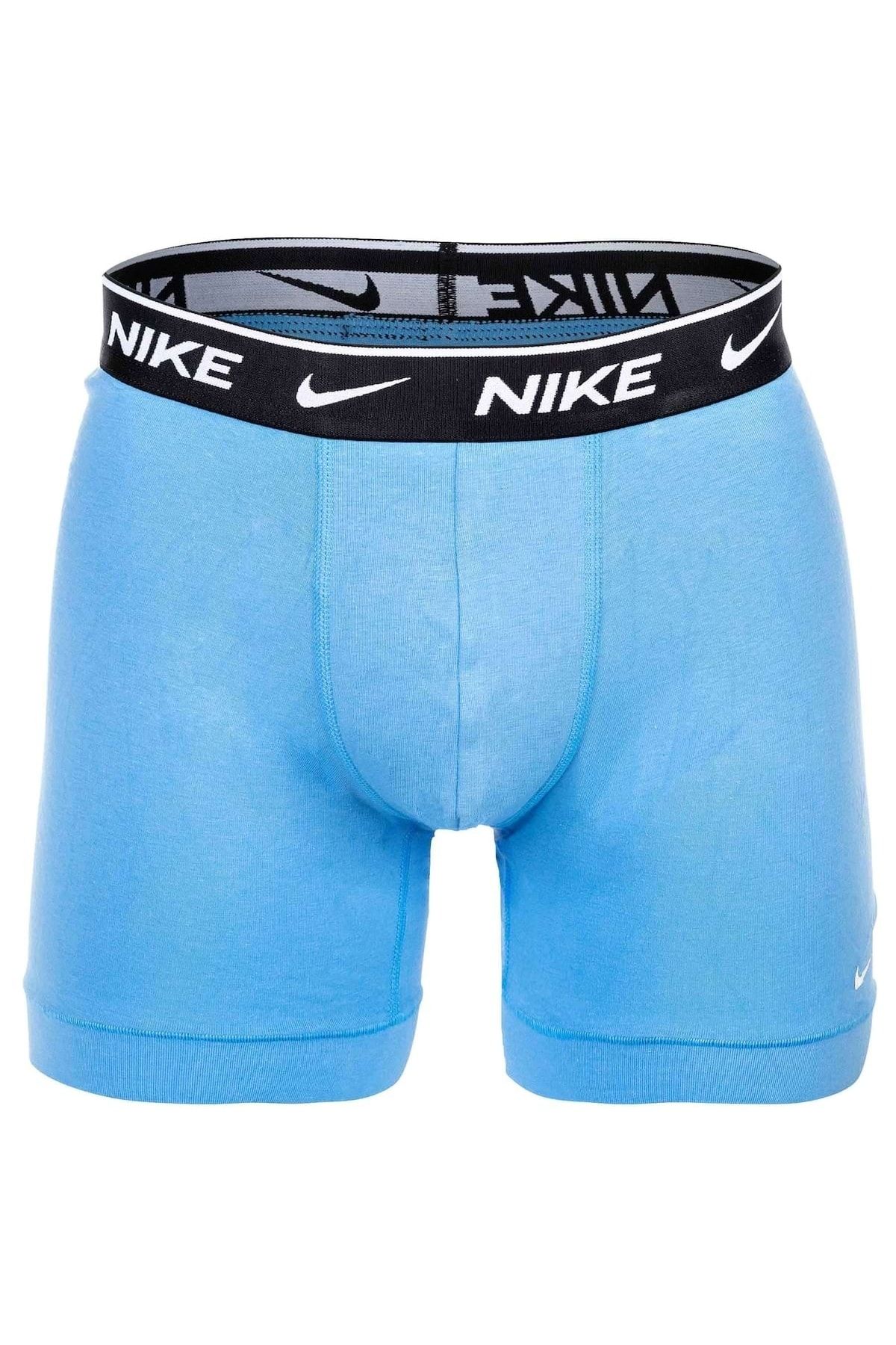 Nike-Herren Boxer Şort, 3'lü Paket - Boxer Şort, Pamuklu Streç, einfarbig 5