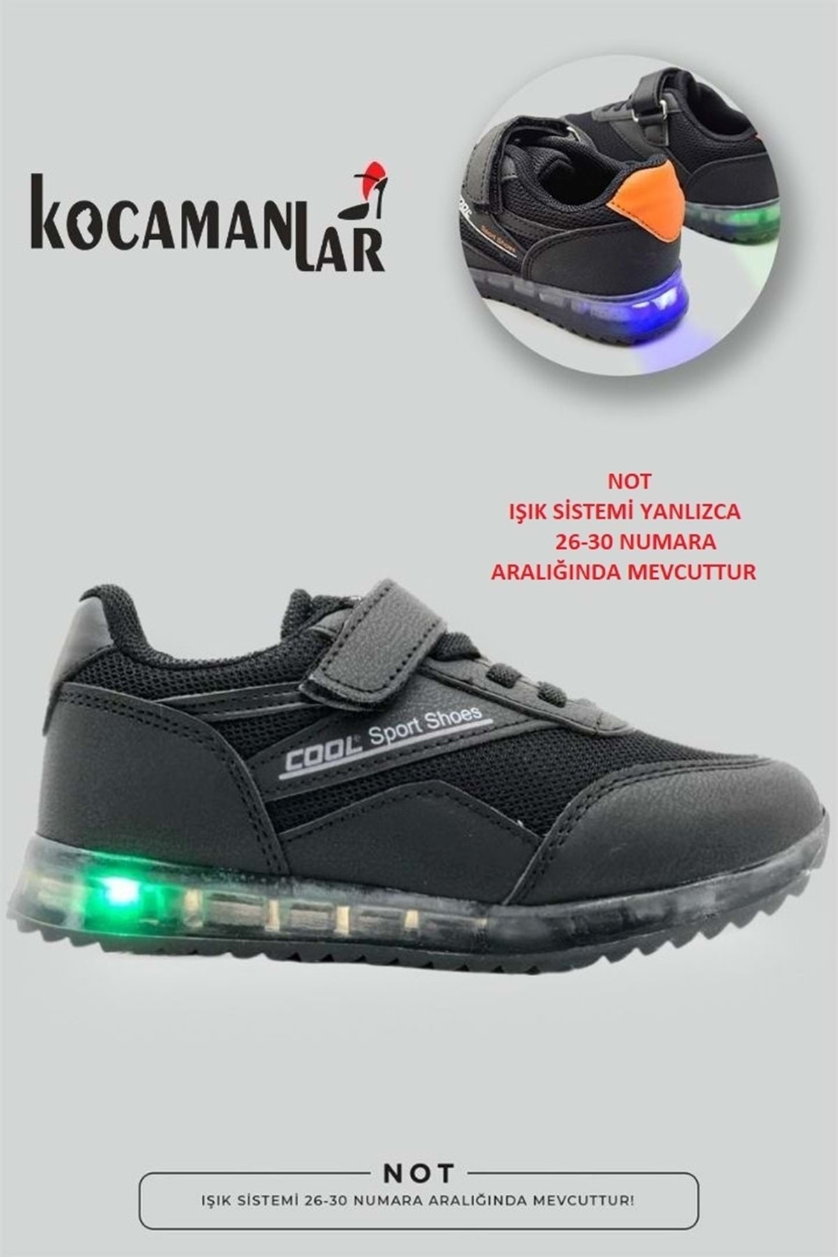 KOCAMANLAR Cool Iron Işıksız Sneaker Çocuk Spor Ayakkabı
