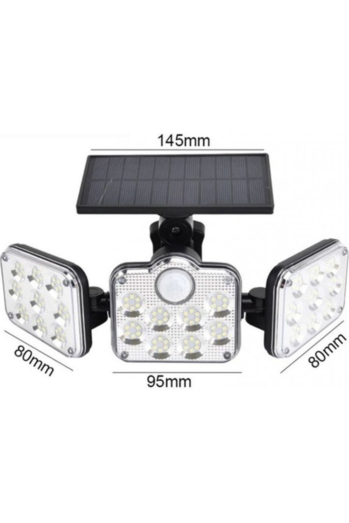gaman-138 Led Solar Powered 3 Modes Remote Controlled 5 Meter Wired Quality Sensor Solar Street Light 4