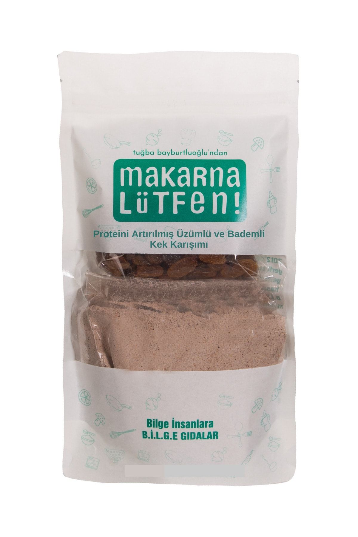 Makarna Lütfen Proteini Artırılmış Üzümlü Ve Bademli Kek Karışımı (385 Gr)
