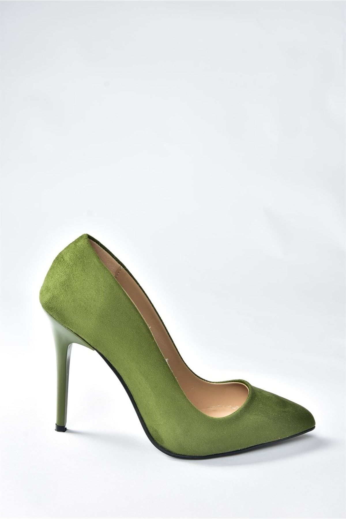 Fox Shoes-Zelené dámské boty na podpatku 8922151902 4