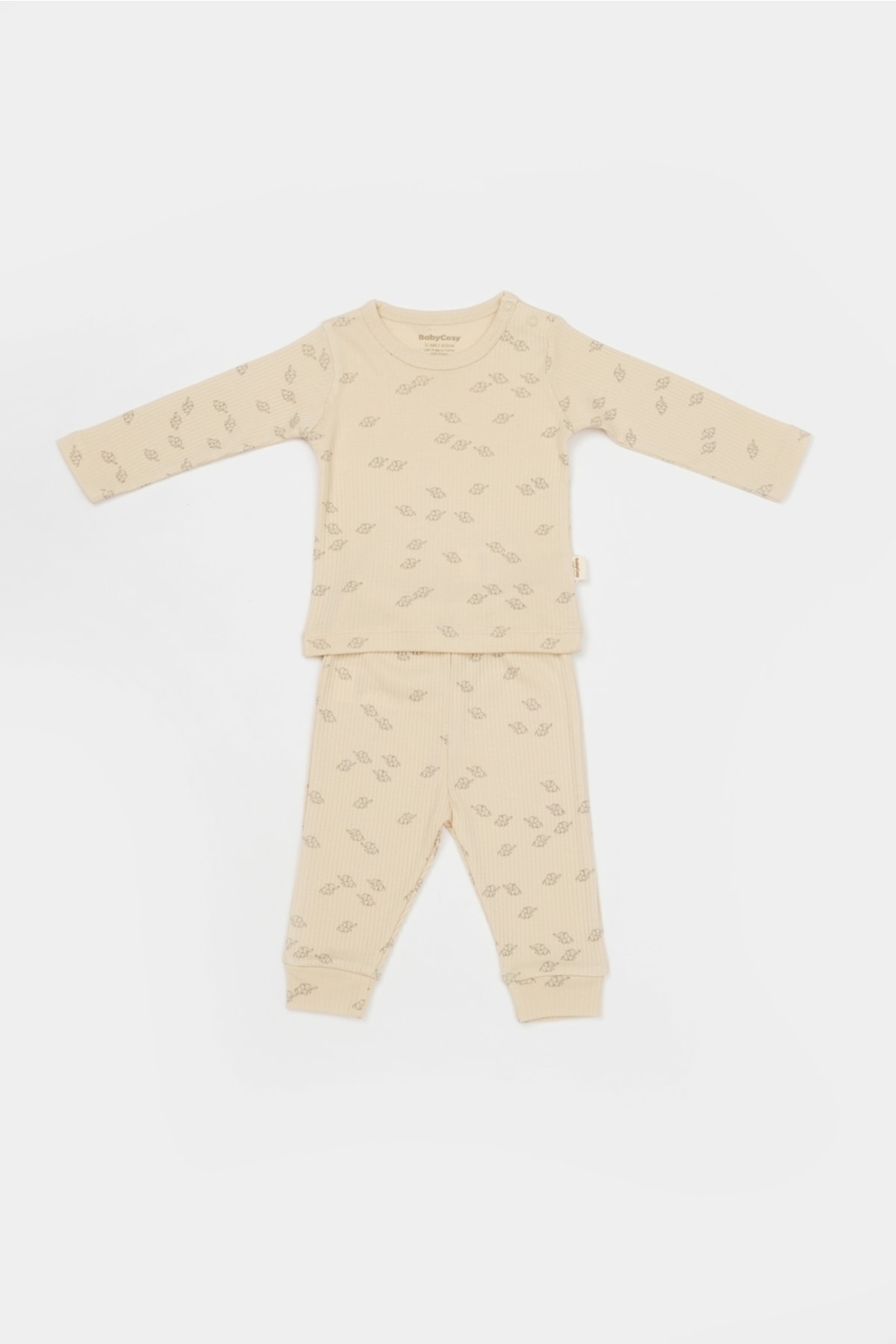 ست نوزادی پسرانه – دخترانه خاکستری BabyCosy | csym25504 اورجینال - تصویر 3