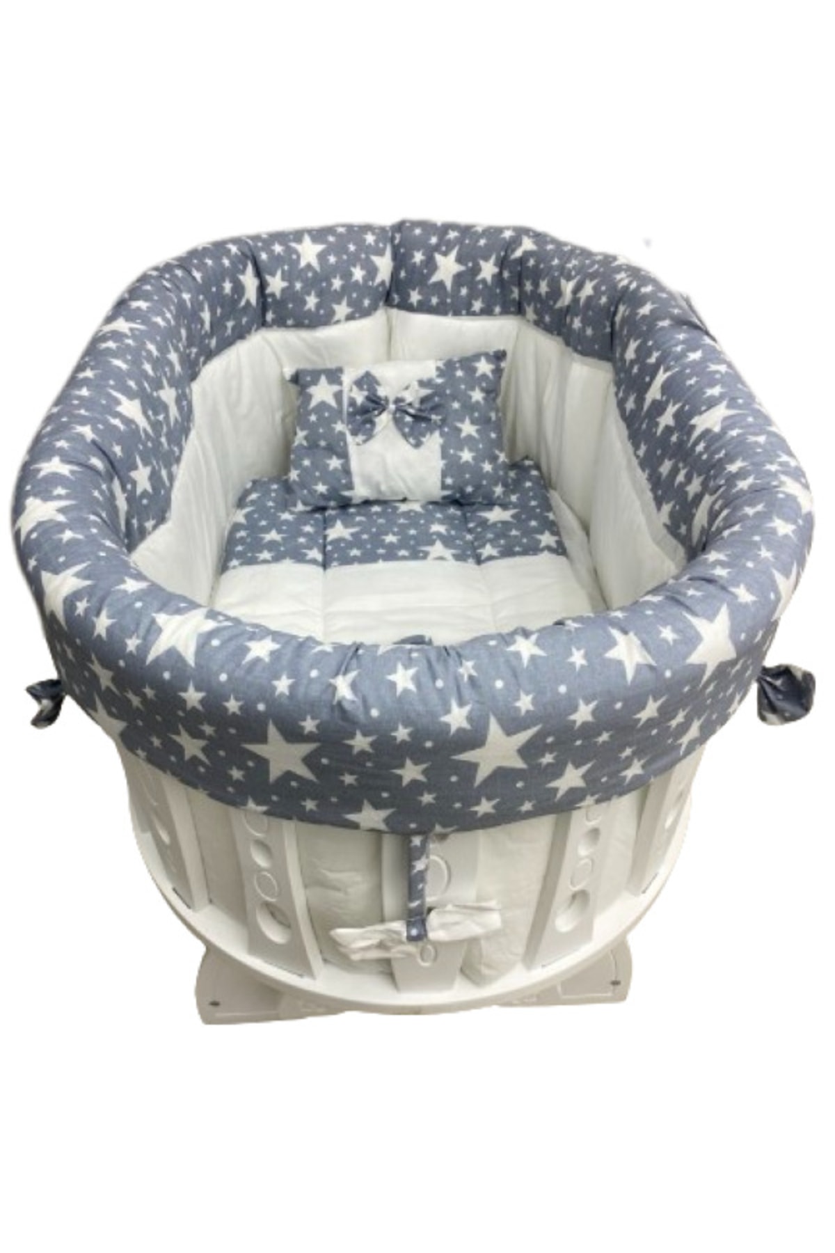 TURHAN BEBE Şehzade Anne Yanı Sallanır Sabitlenir Sepet Beşik - Salıncak Hamak Bebek Beşiği fotoğrafı 6 (önizleme)