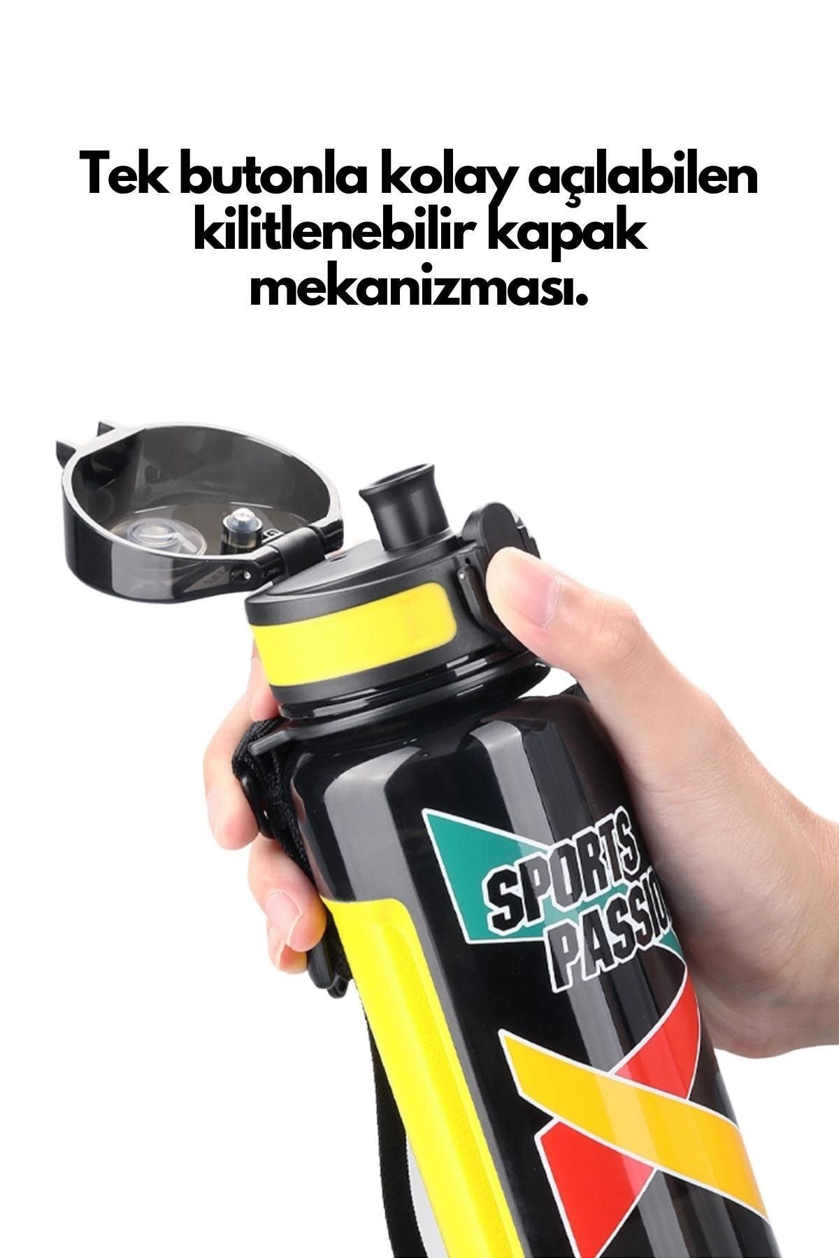 قمقمه ورزشی سبز 800 میل ورزش Tritan Water جریان Uzspace