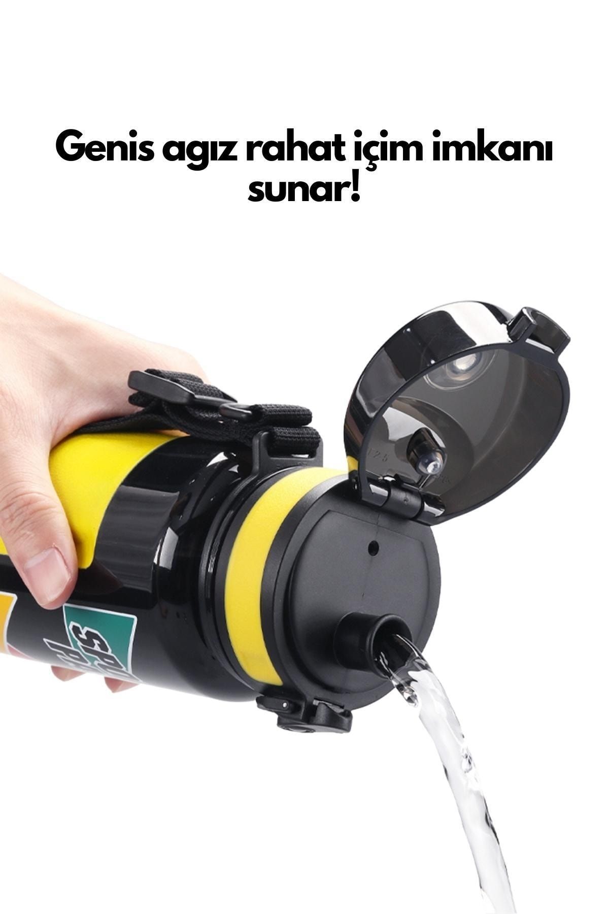 قمقمه ورزشی سبز 800 میل ورزش Tritan Water جریان Uzspace