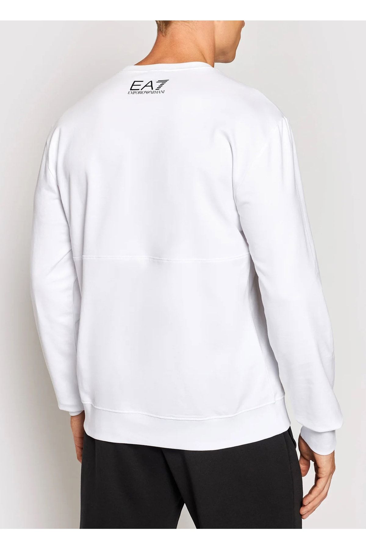 Ea7 tape crew sweatshirt clearance