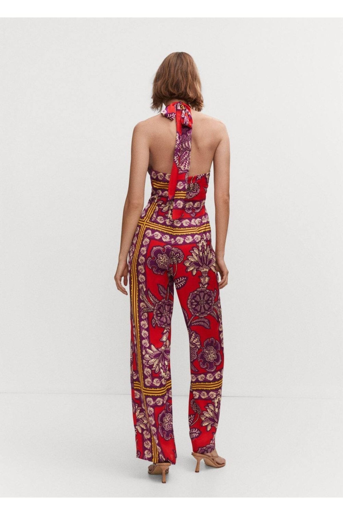 Mango jumpsuit shop red