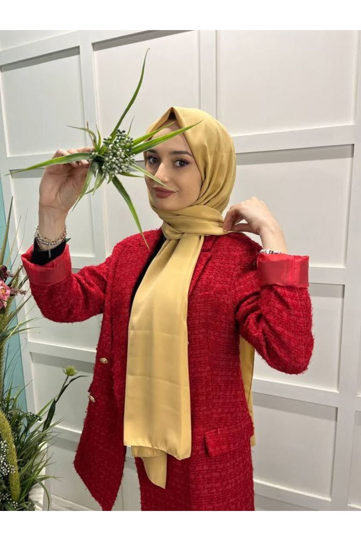 Siyane-Scarf Medina Silk Shawl 00737 Gold 2