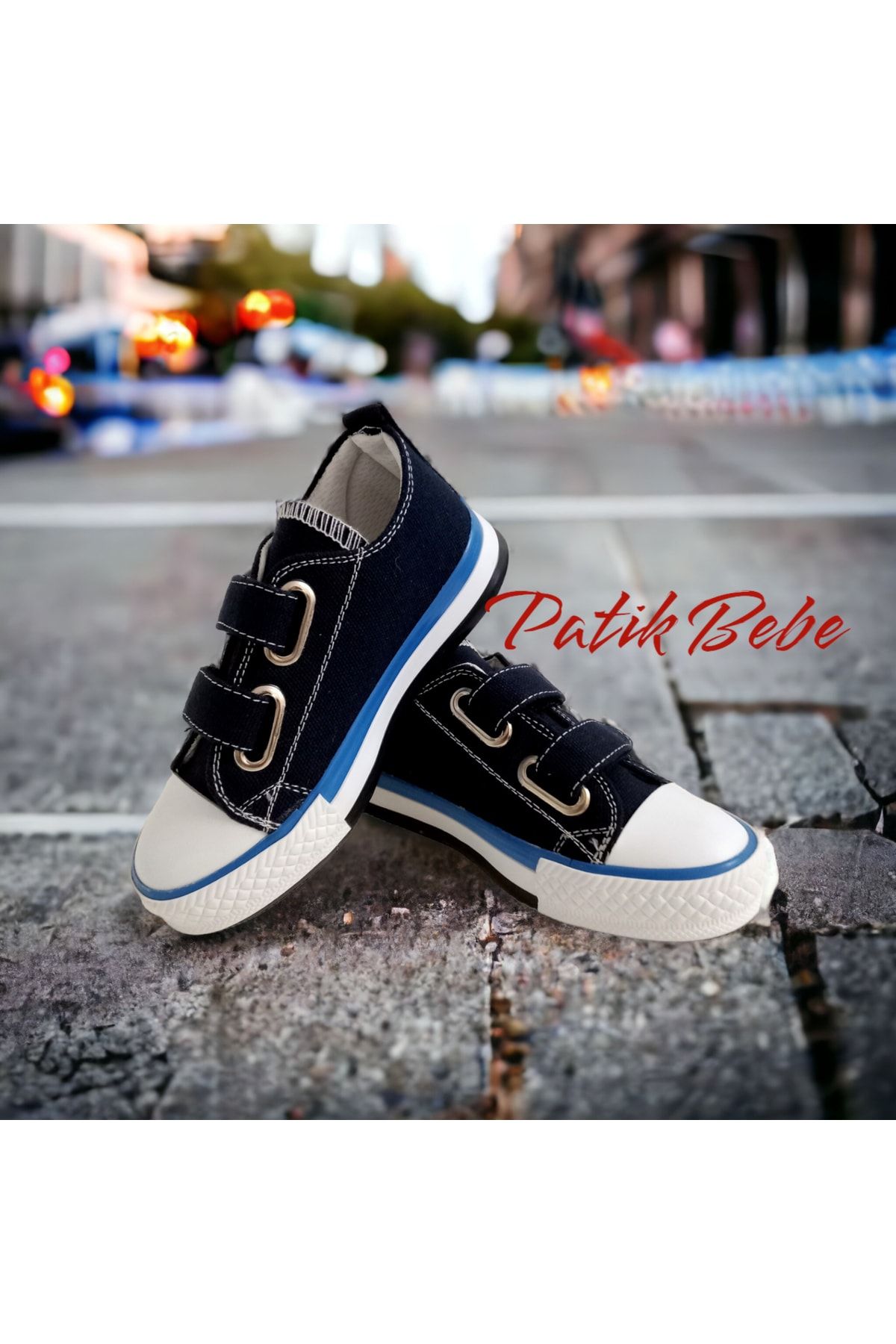 PAT K BEBE Short Linen Velcro Kids Convers Shoes Trendyol