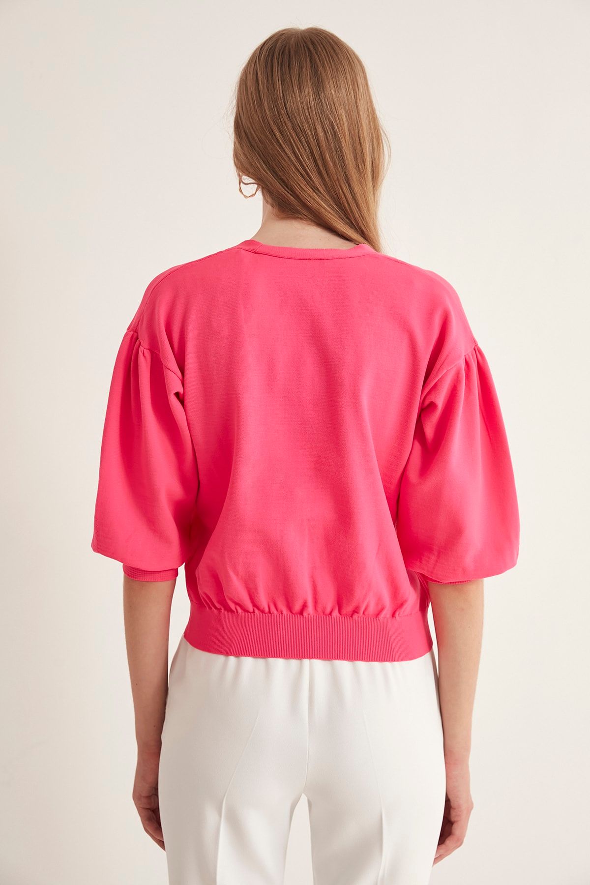 JOIN US-Strickjacke mit geknöpften Ballonärmeln 5