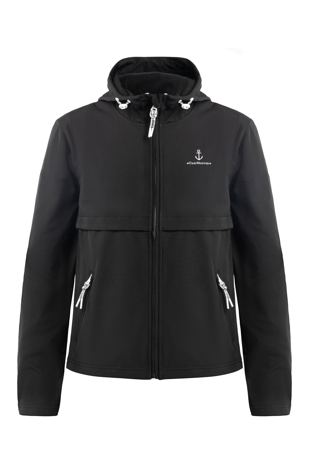 Dreimaster Softshell & Fleece Schwarz Regular Fit