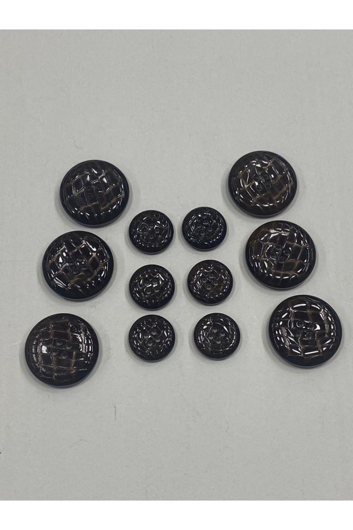 Patent Leather Button Trench Coat And Jacket Suit Set Brown Color