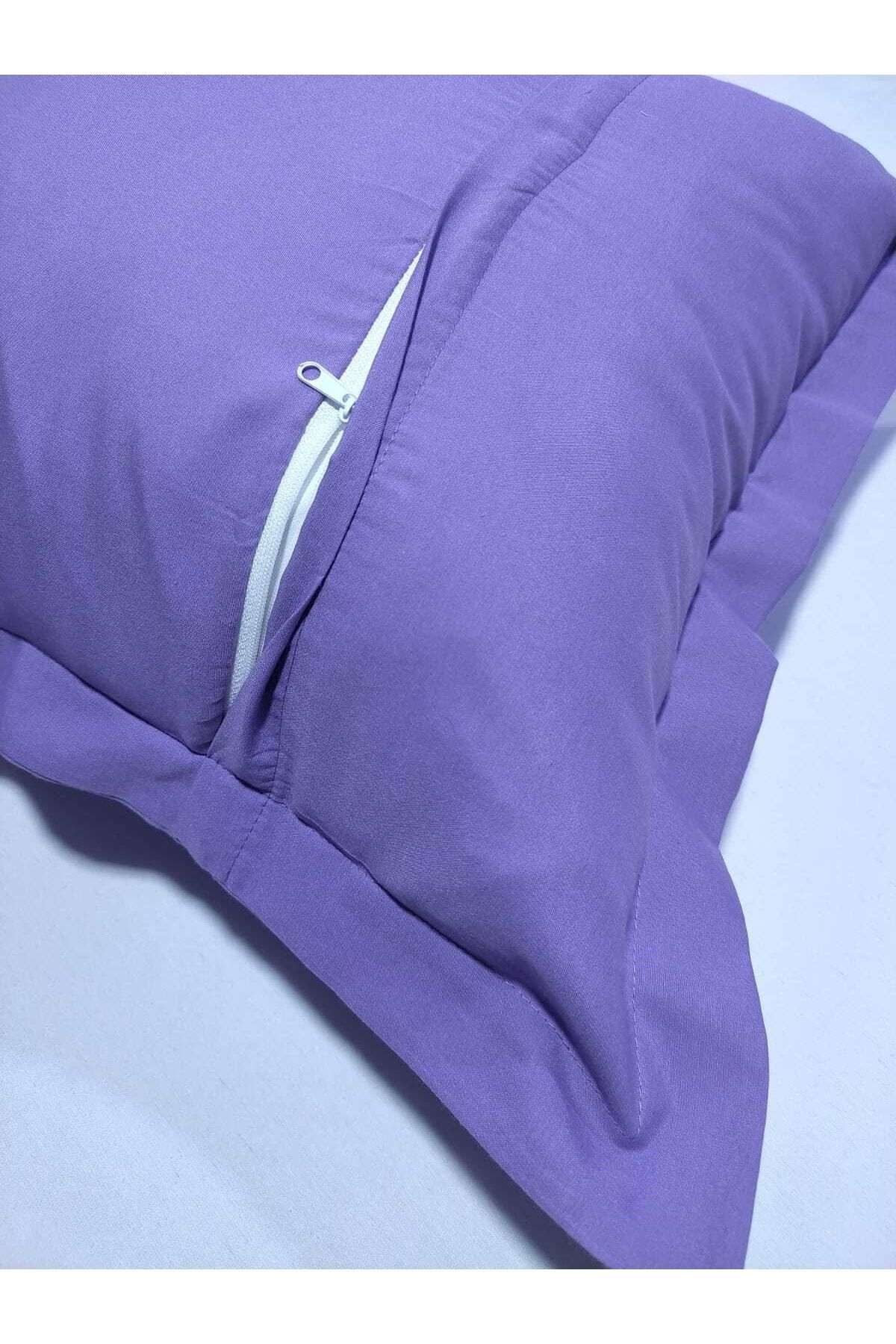 g ll ce ev tekstil r nleri Pillowcase Purple Flywheel Stitched