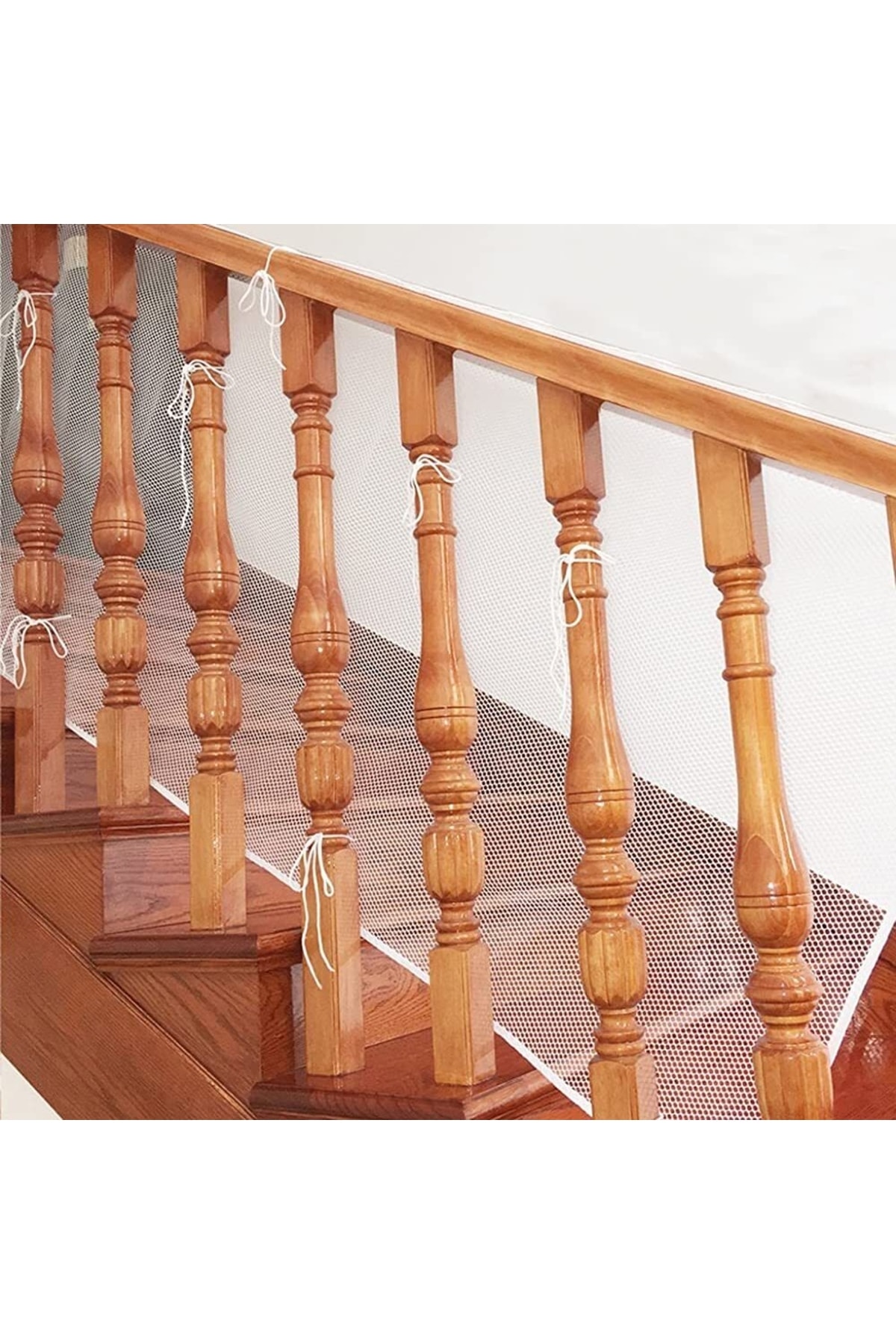 Şener collection Merdiven Balkon Güvenlik Filesi - Bebek Çocuk Ve Evcil Hayvan Koruma Bariyeri File - 250cm X 80cm fotoğrafı 2 (önizleme)