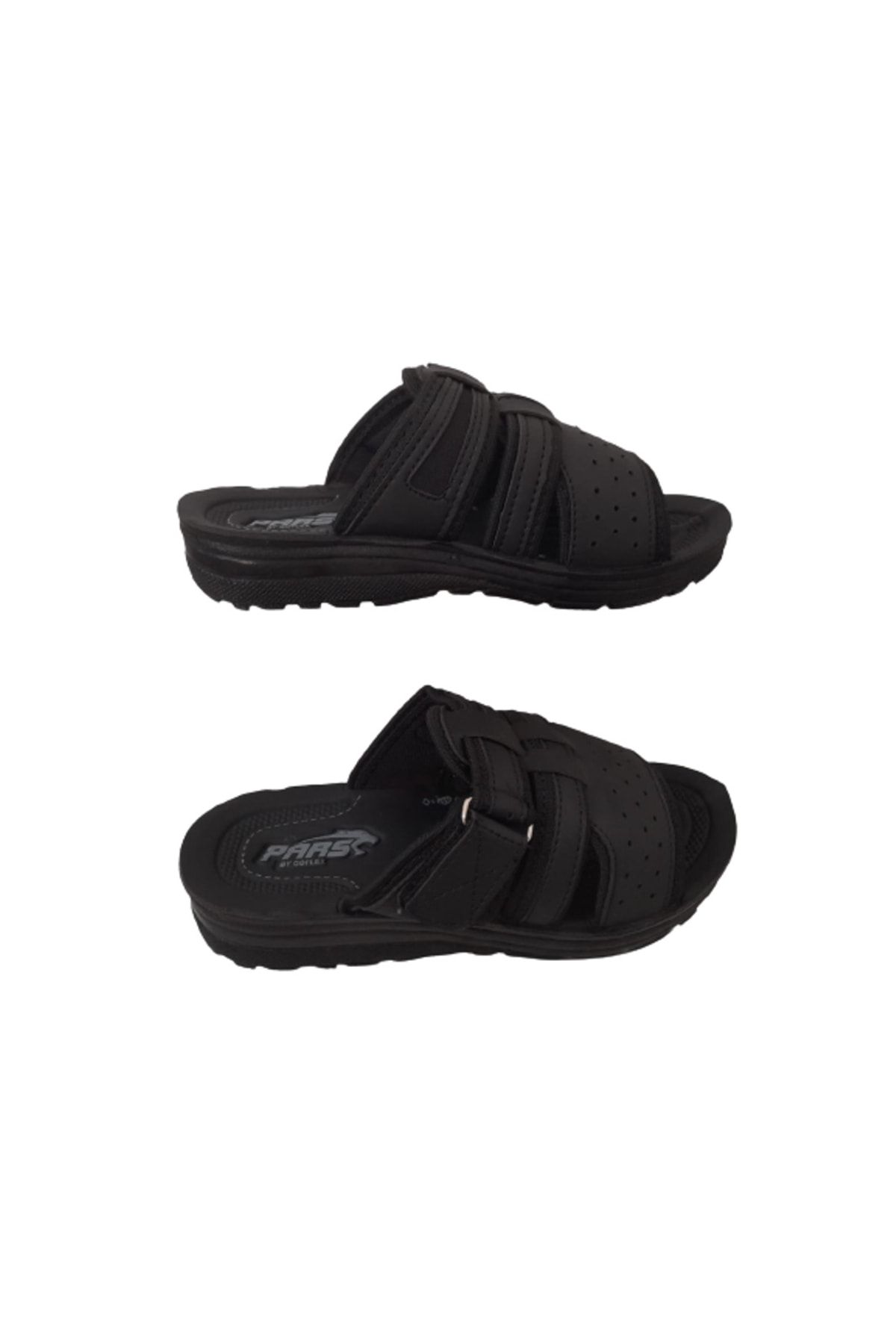 Pars-236 Black Men's Orthopedic Comfortable Light and Stylish Daily Slippers 2