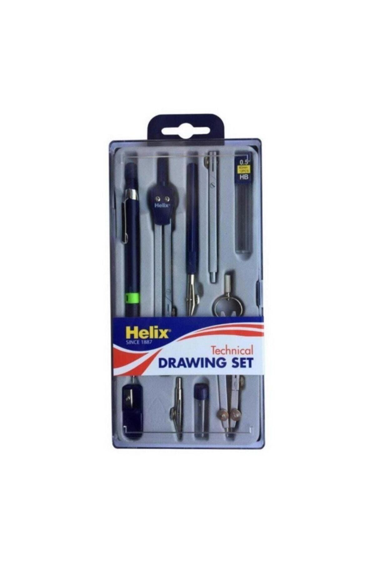 Maped-Helix Technical Drawing Set X33712 9 Pieces Complete Technical Set+pergel+versatil Pen+min 2