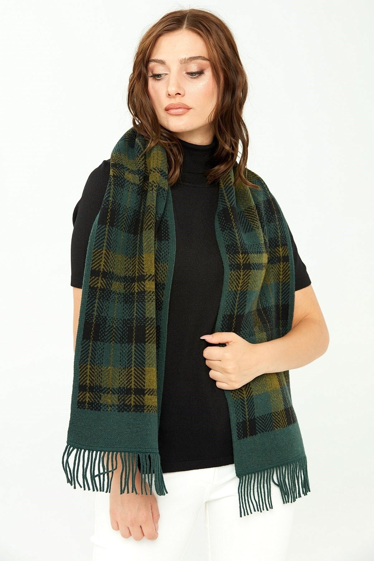 Green and 2025 black scarf