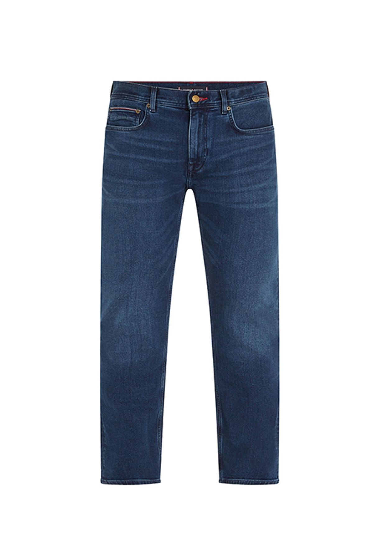 Tommy Hilfiger کمر معمولی شلوار جین مردانه ساق صاف آبی Mw0mw267811bs