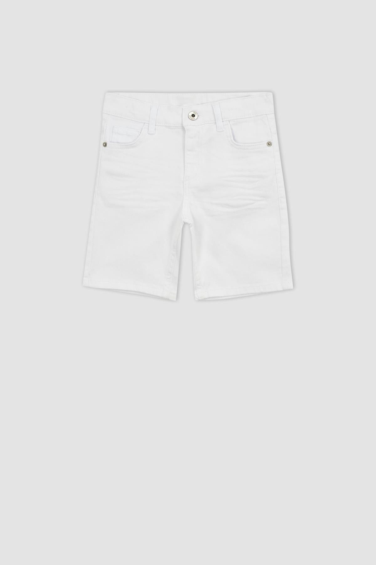 DeFacto Shorts Weiß Mittlerer Bund