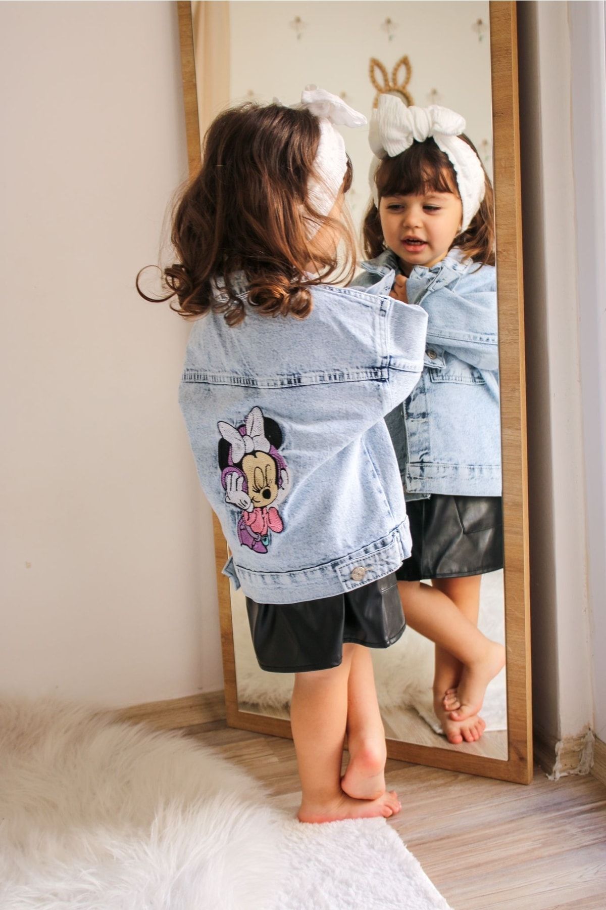 Minnie mouse discount jean jacket toddlers