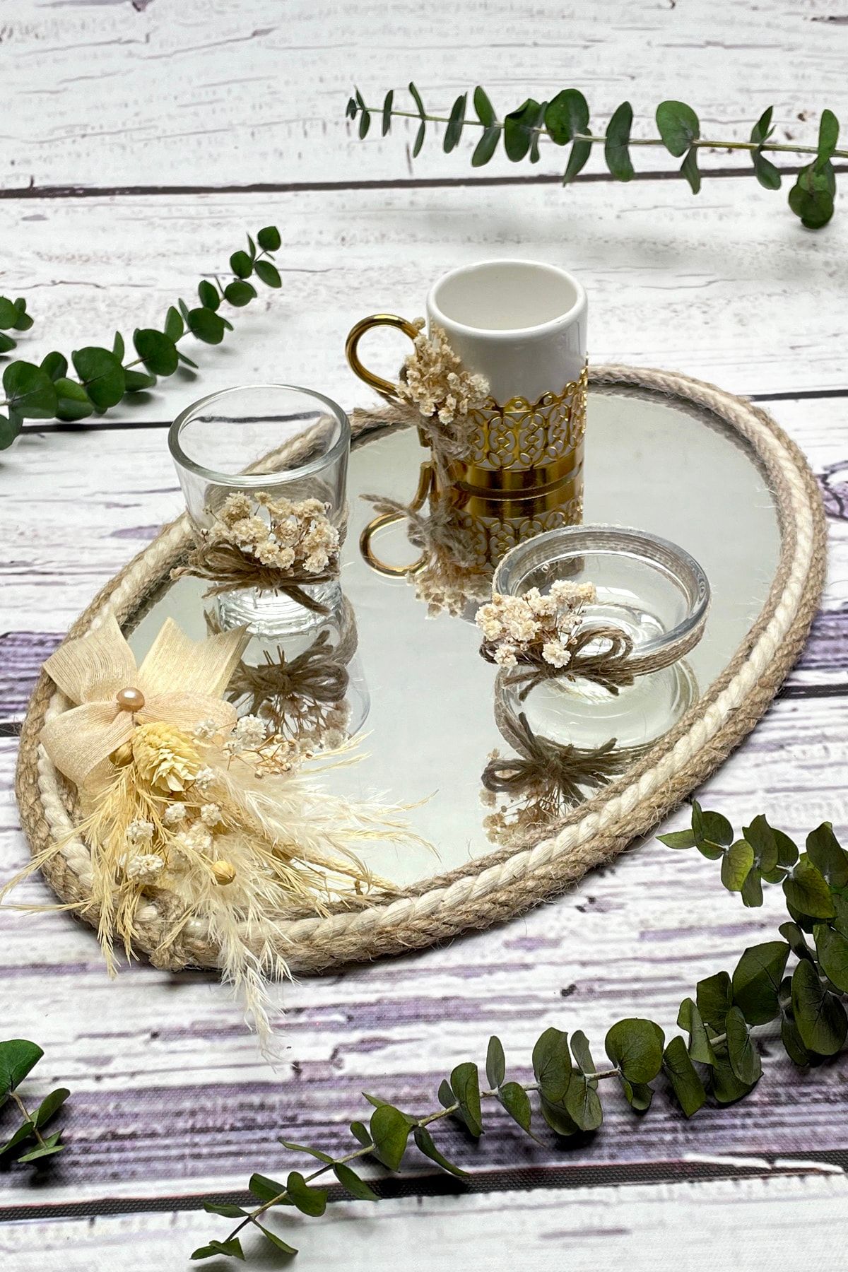 Lora Davet-Damat Coffee Tray Set (1 PC) Gold 53211 2
