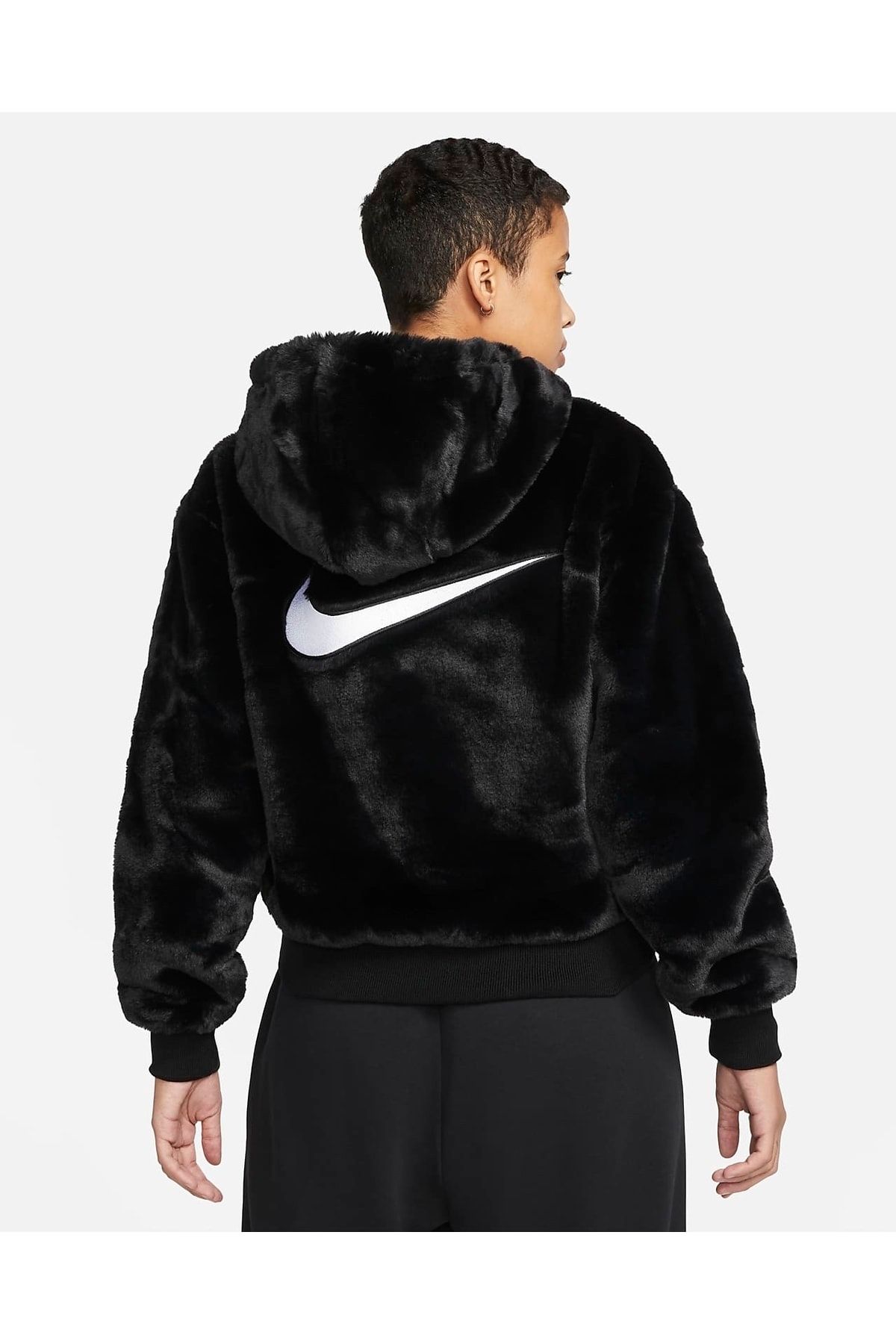 Nike discount shearling jacket